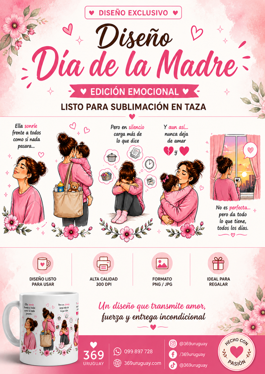 💖 DISEÑO DÍA DE LA MADRE - PDF TAZA