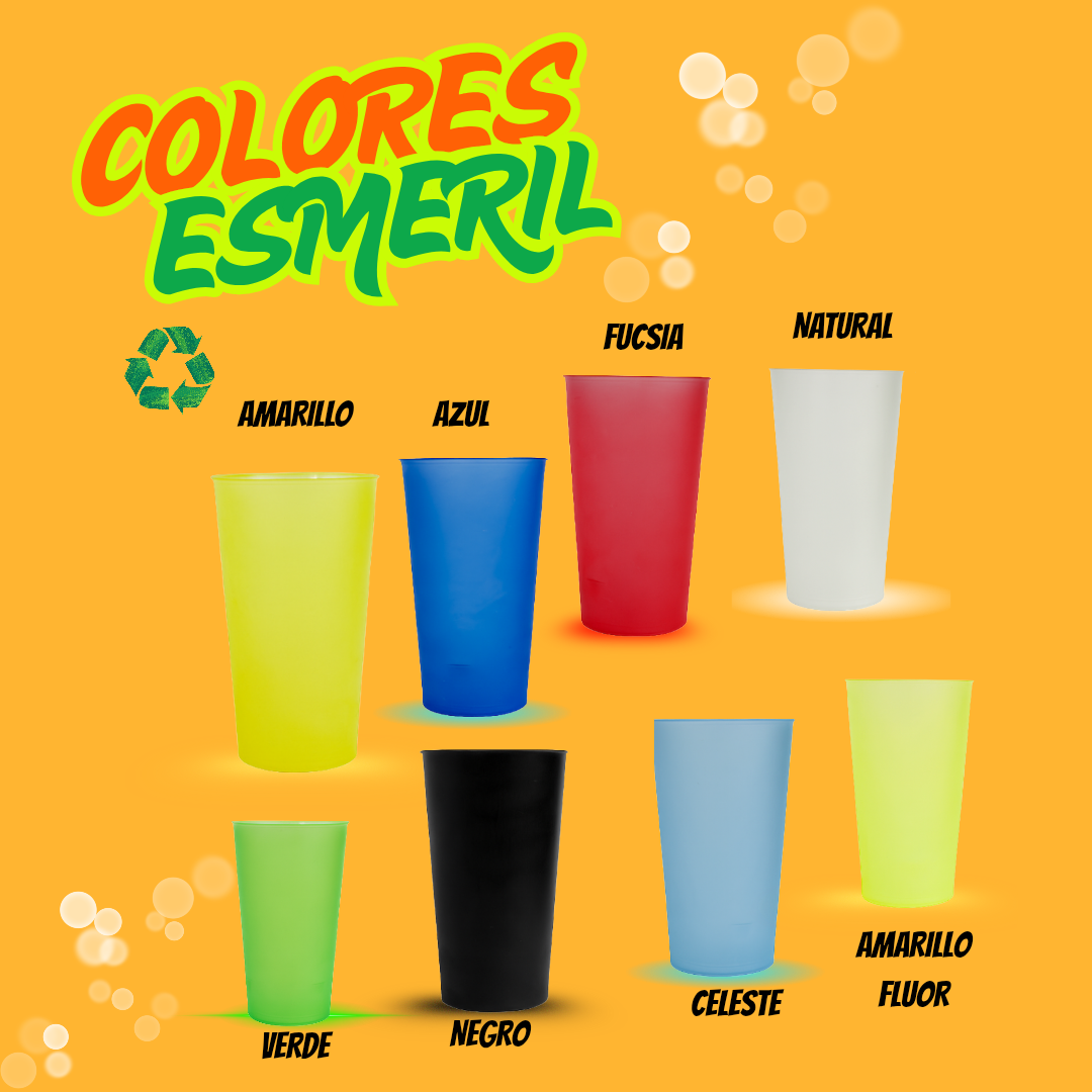 ♻️ Pack 30 Vaso diseño doble lado