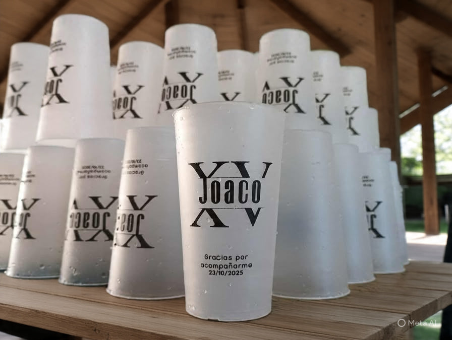 ♻️ Pack 30 Vaso diseño doble lado