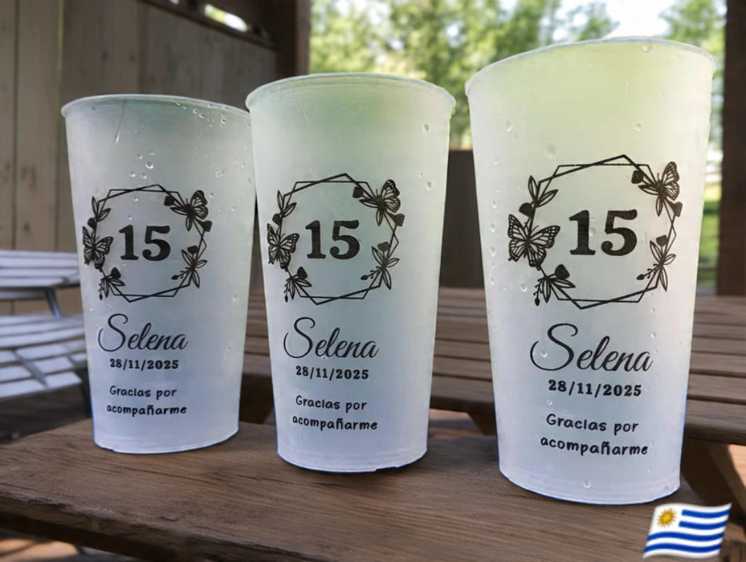 ♻️ Pack 30 Vaso diseño doble lado