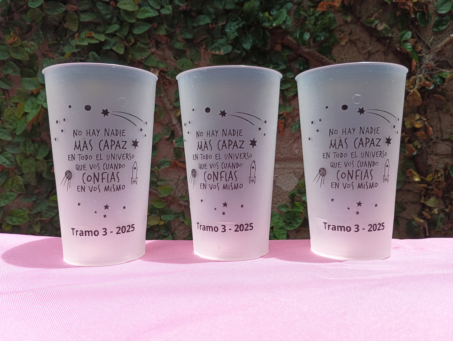 ♻️ Pack 30 Vaso diseño doble lado