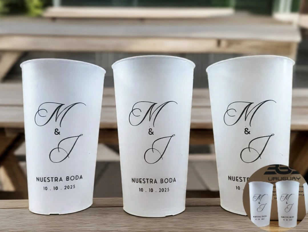 ♻️ Pack 30 Vaso diseño doble lado