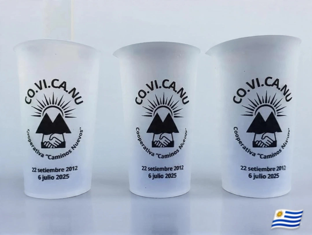 ♻️ Pack 30 Vaso diseño doble lado